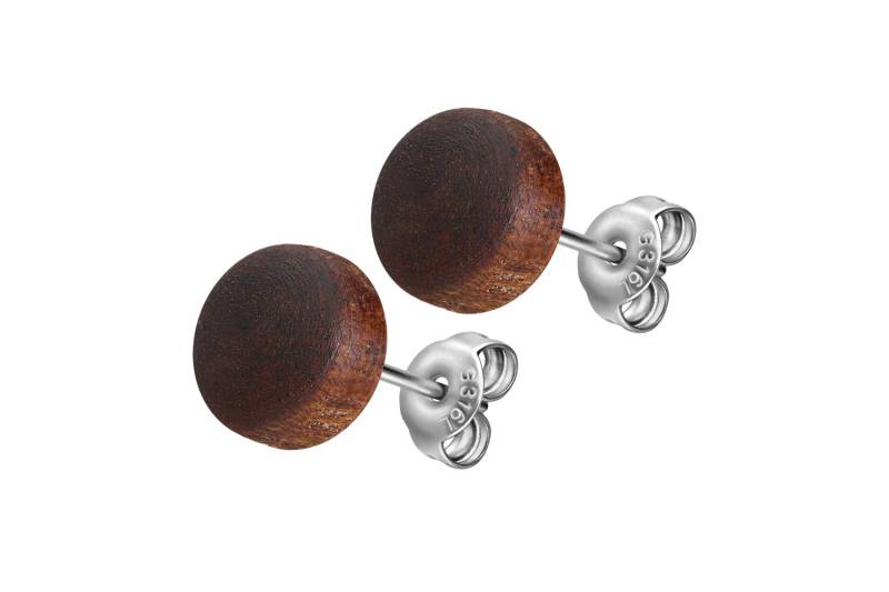 Chirurgenstahl Ohrstecker HOLZDISC ++SALE++ von Filango