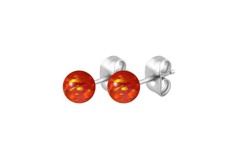 Chirurgenstahl Ohrstecker SYNTHETISCHER OPAL ++SALE++ von Filango