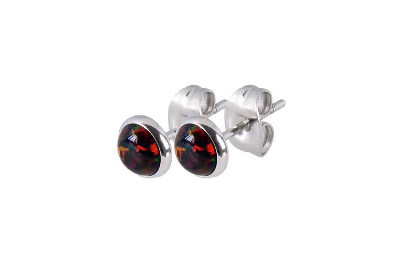 Chirurgenstahl Ohrstecker SYNTHETISCHER OPAL ++SALE++ von Filango