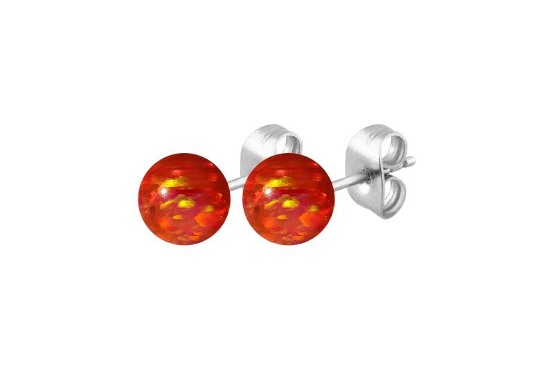 Chirurgenstahl Ohrstecker SYNTHETISCHER OPAL ++SALE++ von Filango