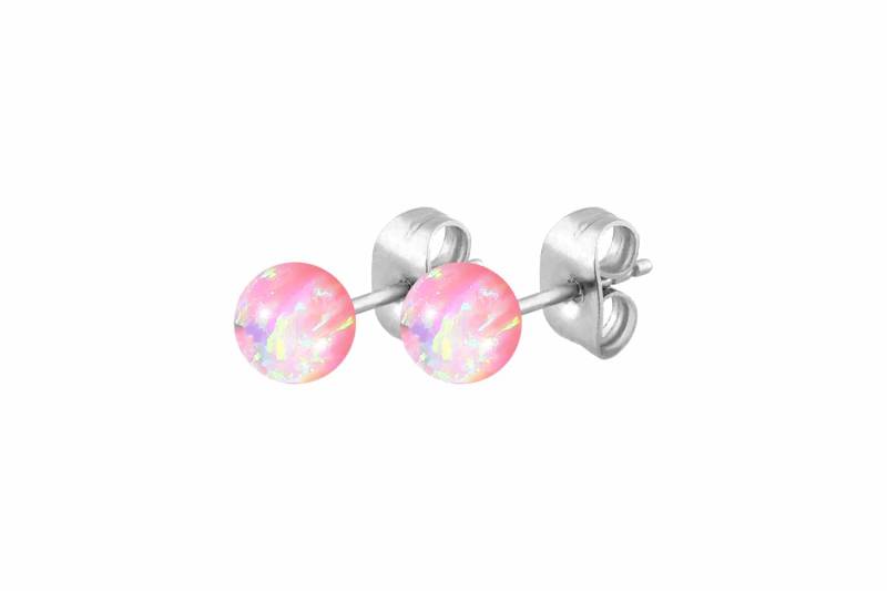 Chirurgenstahl Ohrstecker SYNTHETISCHER OPAL ++SALE++ von Filango