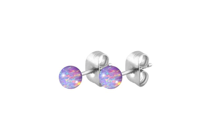 Chirurgenstahl Ohrstecker SYNTHETISCHER OPAL ++SALE++ von Filango