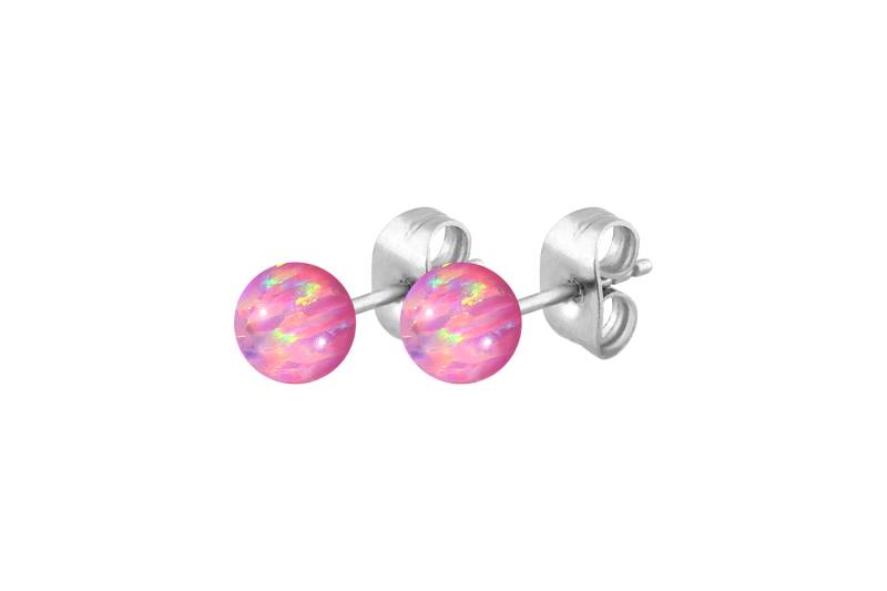 Chirurgenstahl Ohrstecker SYNTHETISCHER OPAL ++SALE++ von Filango