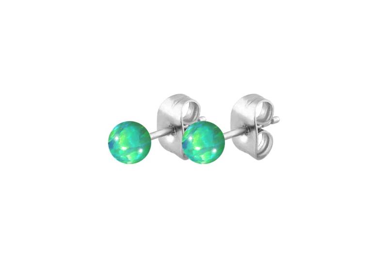 Chirurgenstahl Ohrstecker SYNTHETISCHER OPAL ++SALE++ von Filango