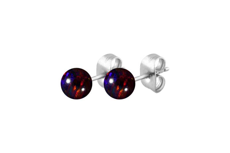 Chirurgenstahl Ohrstecker SYNTHETISCHER OPAL ++SALE++ von Filango