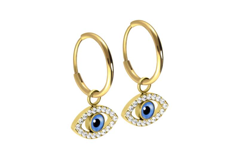 Titan Ohrclicker Creolen AUGE von Filango