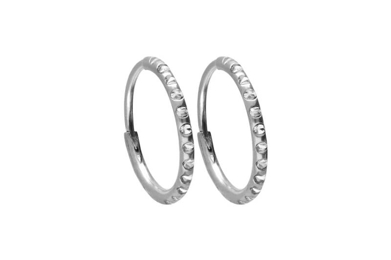 Titan Ohrclicker Creolen KRISTALLE + EPOXY von Filango