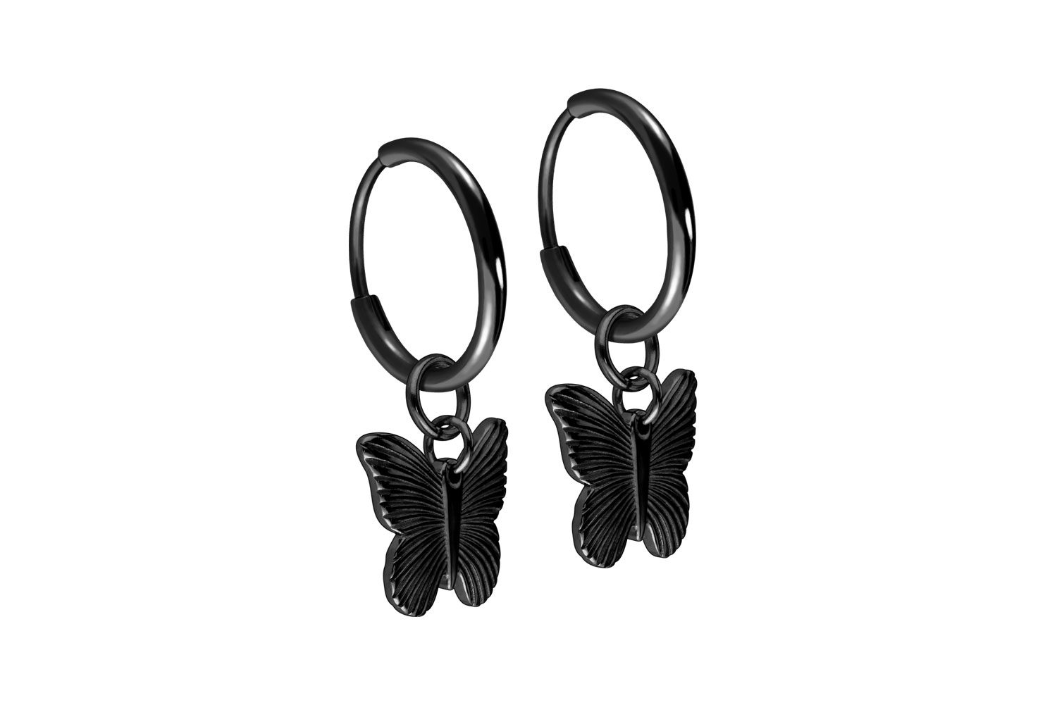 Titan Ohrclicker Creolen SCHMETTERLING von Filango