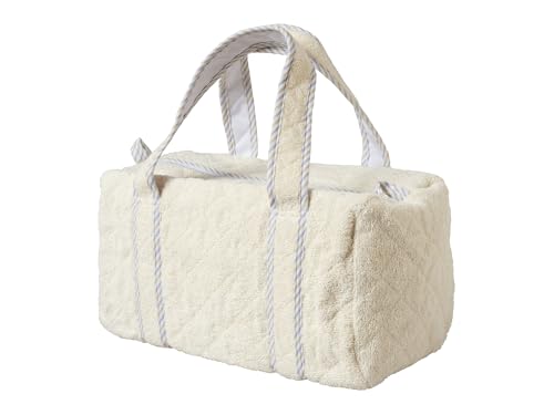 Filet - Wickeltasche für Neugeborene, Reise- und Mutterschaftstasche, Wickeltasche für große Neugeborene, hergestellt aus gesteppter Baumwolle, hergestellt in Italien, Elfenbein von Filet
