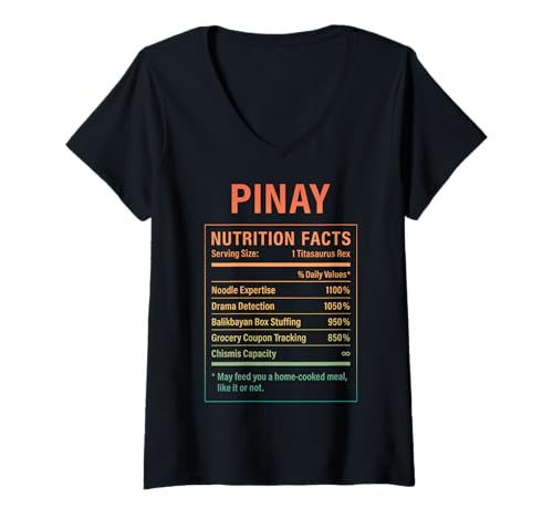 Damen Pinay Filipina Girl Proud Philippine Roots Damen T-Shirt mit V-Ausschnitt Damen Pinay Filipina Girl Proud Philippine Roots Damen T-Shirt mit V-Ausschnitt von Filipina Pinay Culture Gifts