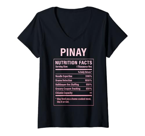 Damen Pinay Filipina Girl Proud Philippine Roots Damen T-Shirt mit V-Ausschnitt Damen Pinay Filipina Girl Proud Philippine Roots Damen T-Shirt mit V-Ausschnitt von Filipina Pinay Culture Gifts