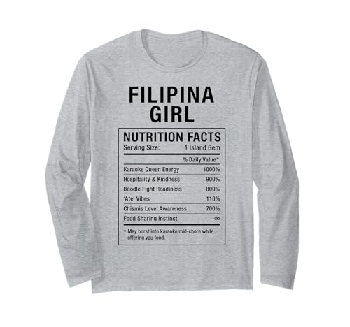 Philippinisches Mädchen Stolze Frauen mit philippinischen Wurzeln Langarmshirt von Filipina Pinay Heritage Gifts