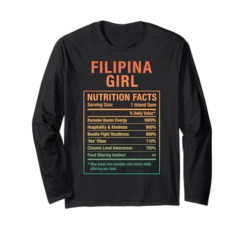 Philippinisches Mädchen Stolze Frauen mit philippinischen Wurzeln Langarmshirt von Filipina Pinay Heritage Gifts