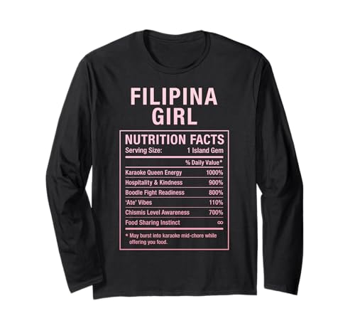 Philippinisches Mädchen Stolze Frauen mit philippinischen Wurzeln Langarmshirt von Filipina Pinay Heritage Gifts