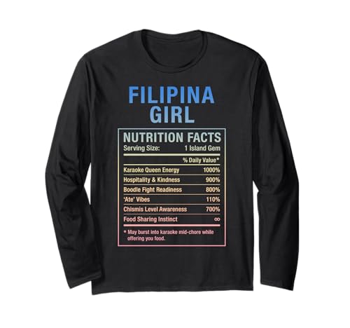 Philippinisches Mädchen Stolze Frauen mit philippinischen Wurzeln Langarmshirt von Filipina Pinay Heritage Gifts