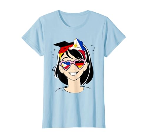 Halb deutsches halb philippinisches Mädchen, Philippinen Deutschland Mädchen T-Shirt Halb deutsches halb philippinisches Mädchen, Philippinen Deutschland Mädchen T-Shirt von Filipino German Girls, Filipino - Germany Flags