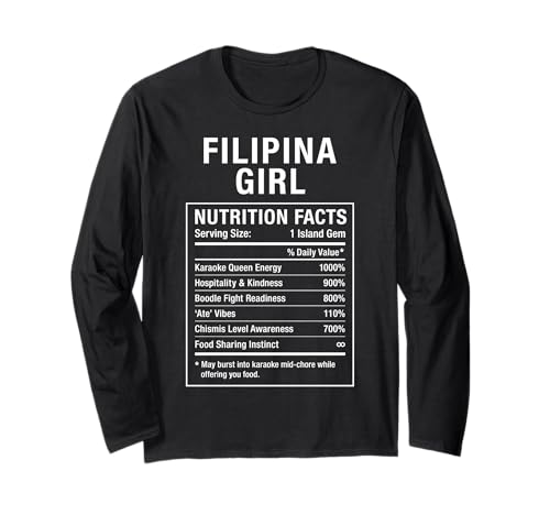 Philippinisches Mädchen Stolze Frauen mit philippinischen Wurzeln Langarmshirt von Filipino Pinay Heritage Gifts