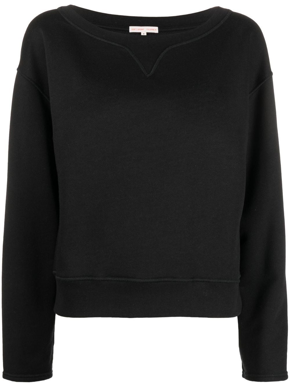 Filippa K Sweatshirt mit U-Boot-Ausschnitt - Schwarz von Filippa K