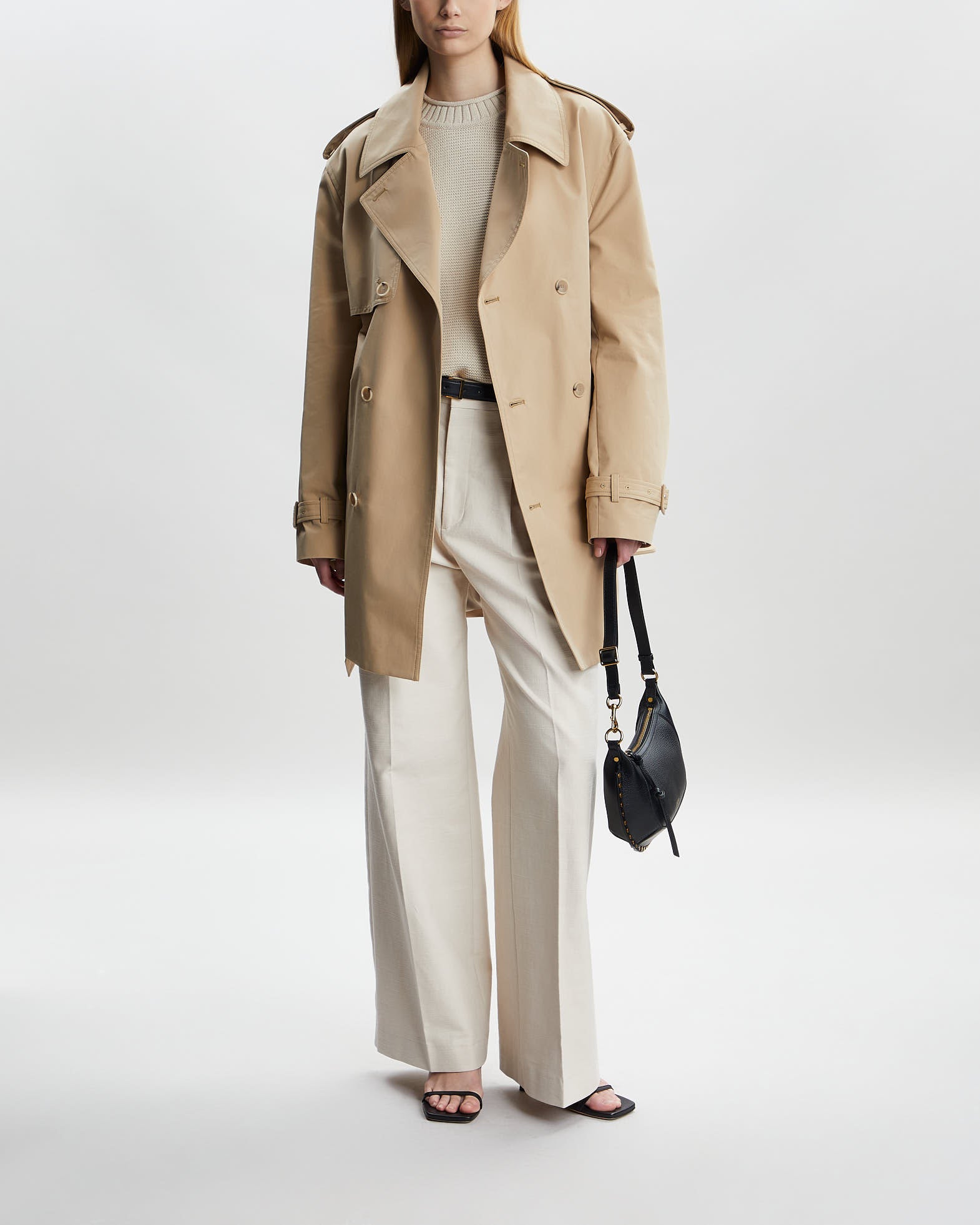 Filippa K Coat Short Trench Sand von Filippa K