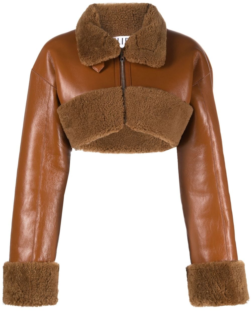 Filippa K Cropped-Jacke aus Shearling - Braun von Filippa K