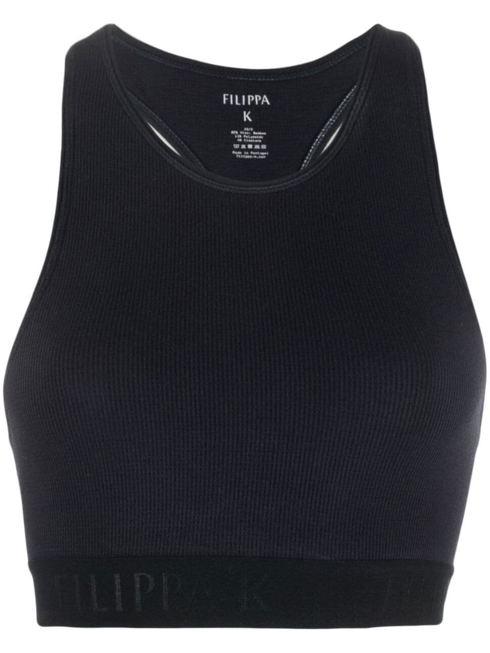 Filippa K Cropped-Top mit Racerback - Blau von Filippa K