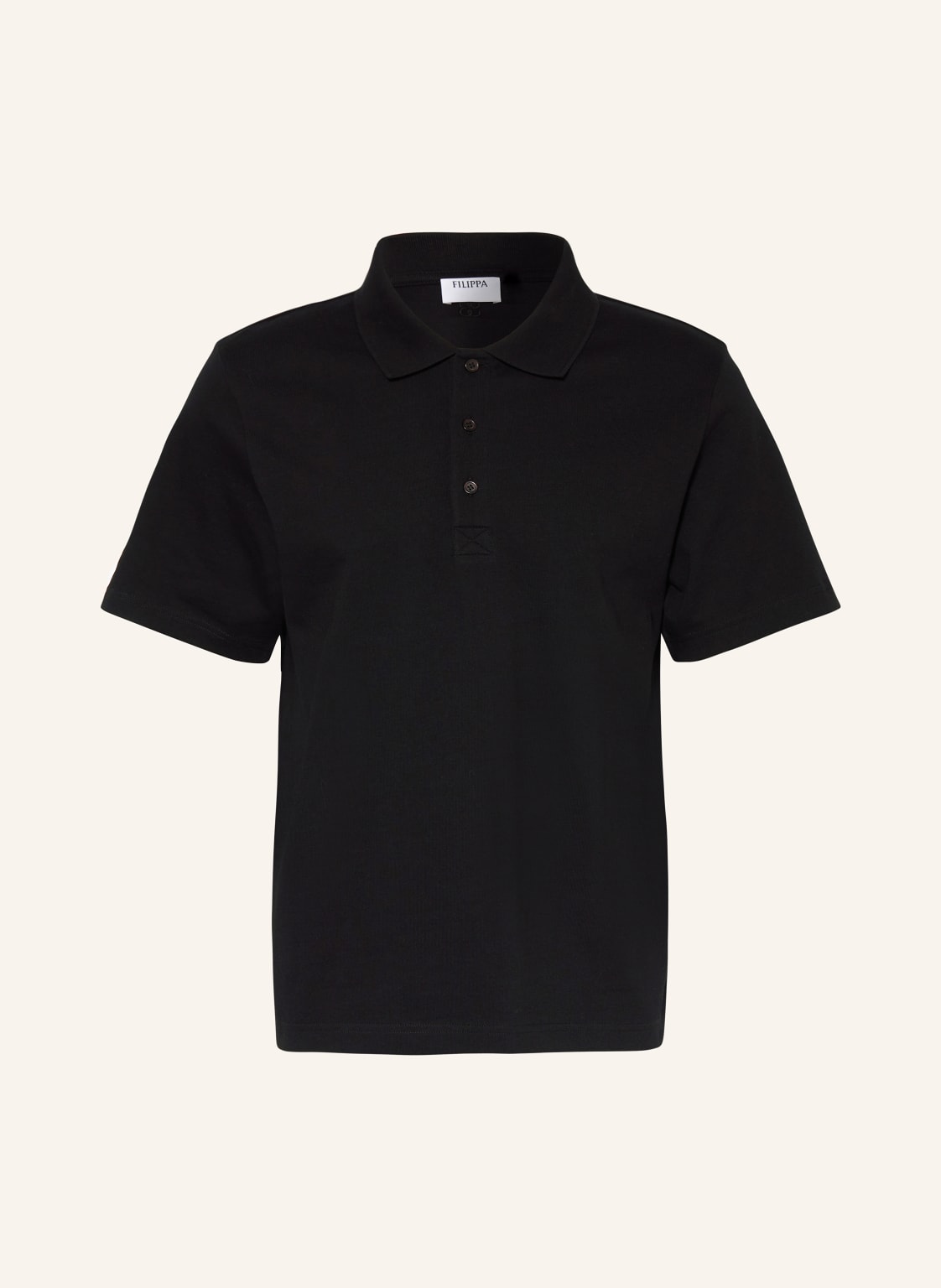 Filippa K Jersey-Poloshirt schwarz von Filippa K