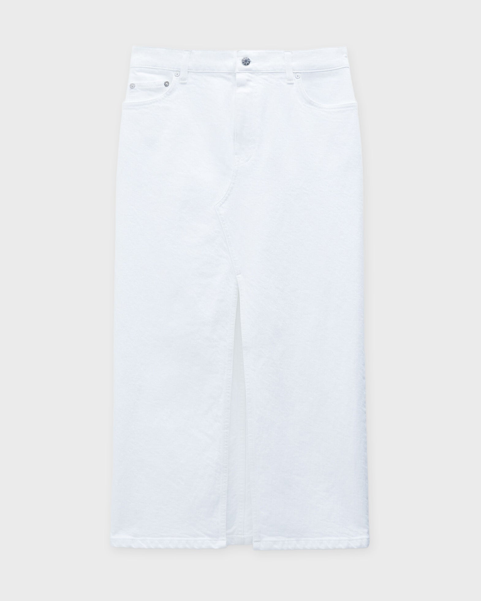 Filippa K Skirt Long Slit Denim White von Filippa K