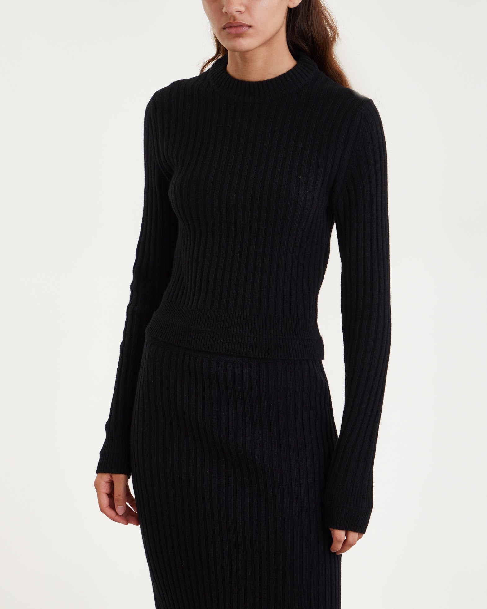 Filippa K Swater Wool Rib Black Filippa K Swater Wool Rib Black von Filippa K