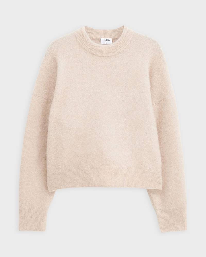 Filippa K Sweater Fluffy Relaxed Beige von Filippa K