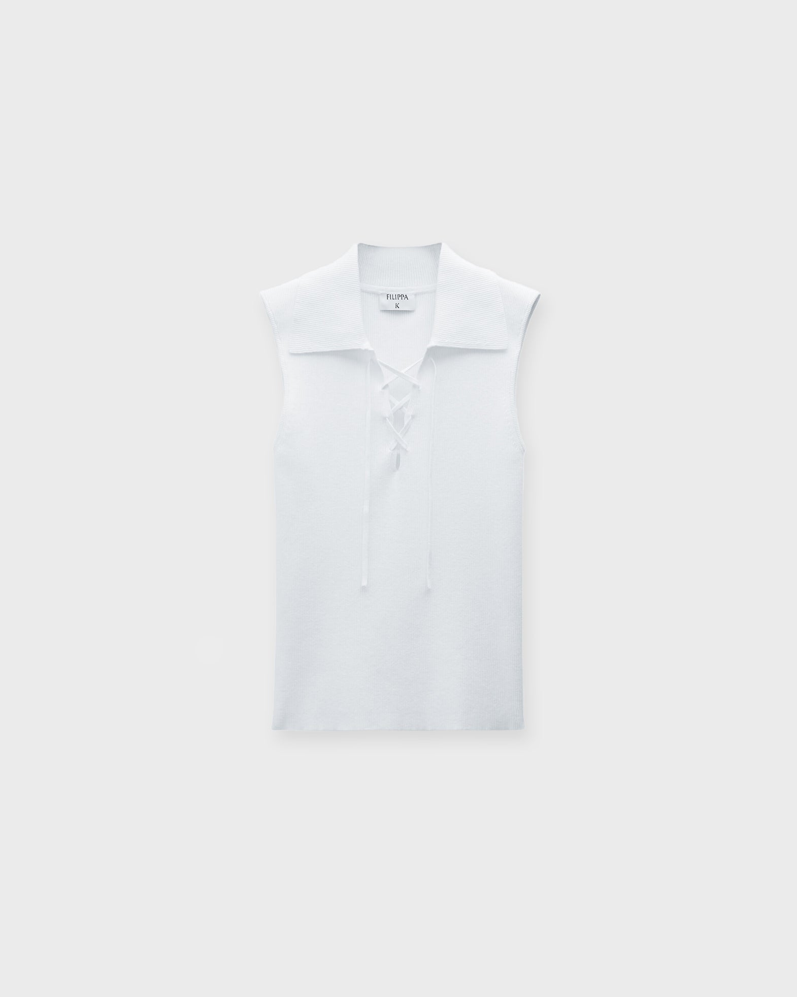 Filippa K Top Laced Collar White von Filippa K