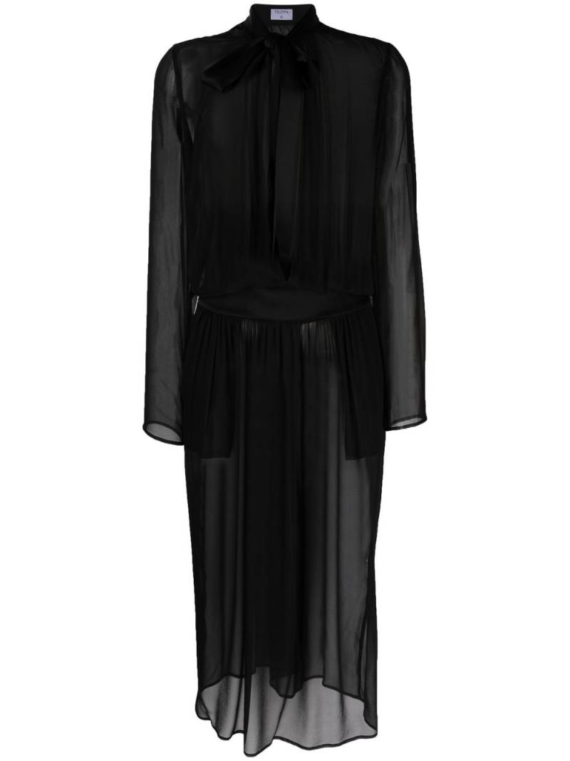 Filippa K Transparentes Kleid - Schwarz von Filippa K