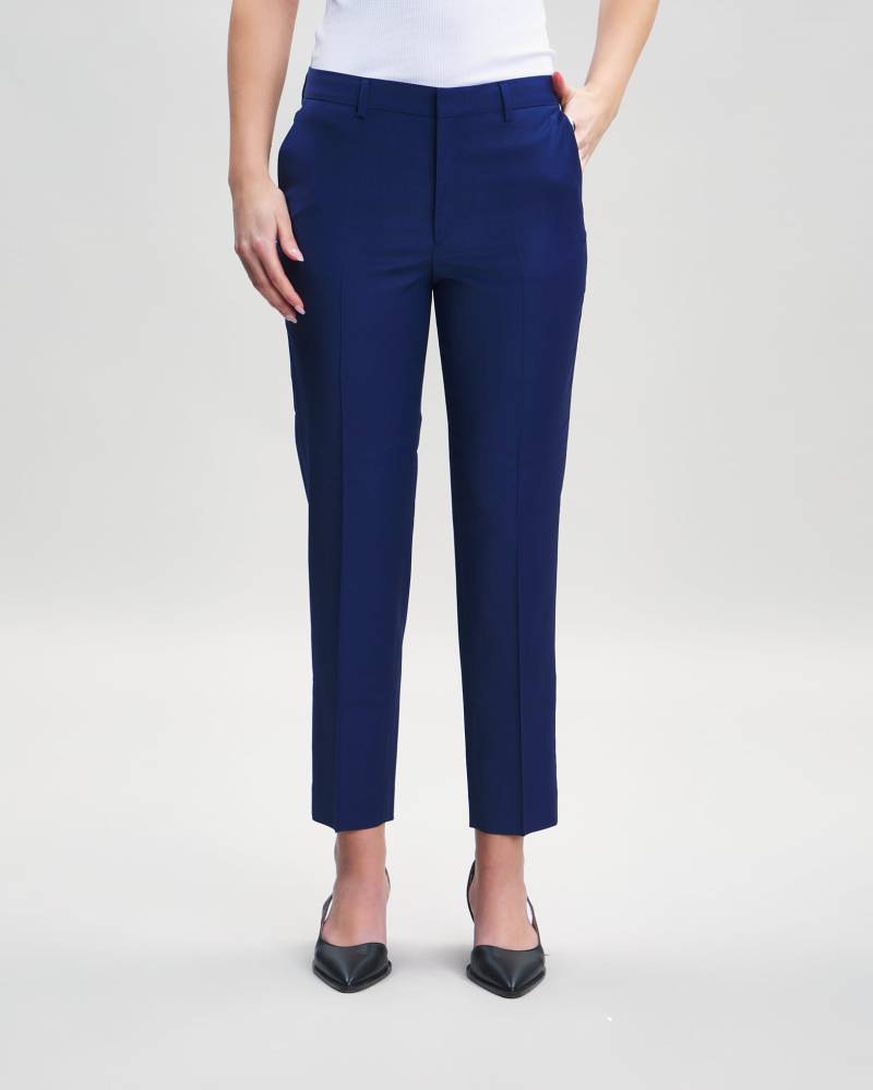 Filippa K Trousers Emma Cropped Cool Wool Blue von Filippa K