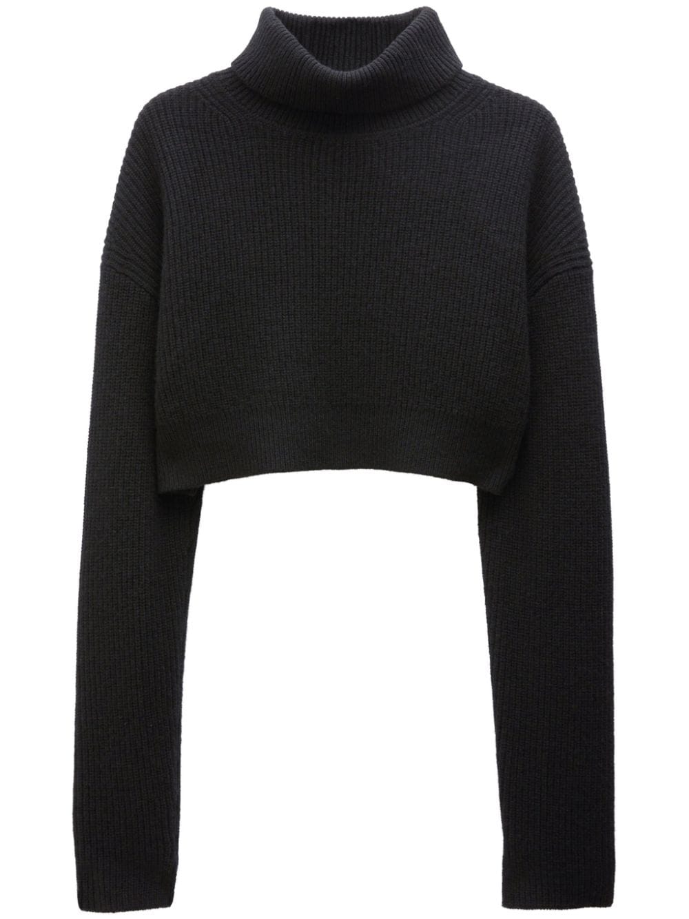 Filippa K Gerippter Cropped-Kaschmirpullover - Schwarz von Filippa K