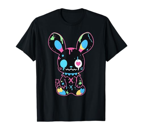 Hase Gothic Creepy Kawaii Japanisch für E-Girl Mode T-Shirt Hase Gothic Creepy Kawaii Japanisch für E-Girl Mode T-Shirt von Fille Gothique Creepy Kawaii Japon Mythologie