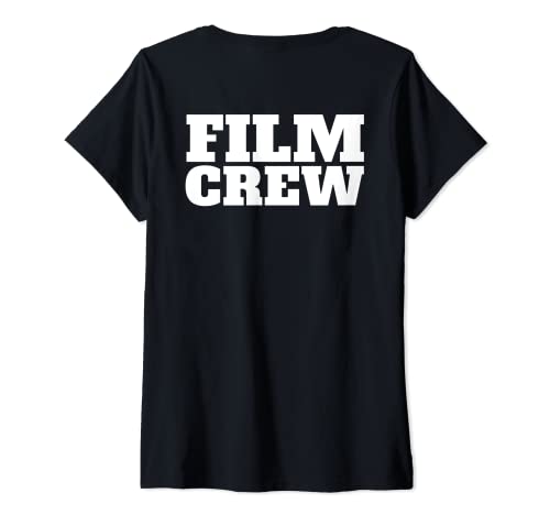 Damen Film Crew Shirt Print On Back Filming Movie Set T-Shirt mit V-Ausschnitt Damen Film Crew Shirt Print On Back Filming Movie Set T-Shirt mit V-Ausschnitt von Film Crew Shirts Herren Damen und Kinder