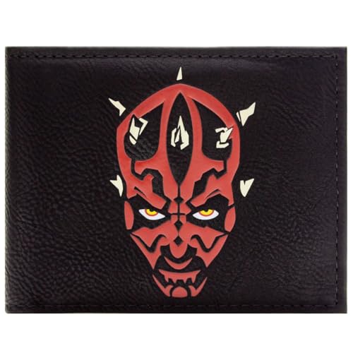 Film Sith Lord Darth Maul Dark Side Qui-Gon Jinn Geldbörse Bi-Fold ID & Kartenhalter, Schwarz Film Sith Lord Darth Maul Dark Side Qui-Gon Jinn Geldbörse Bi-Fold ID & Kartenhalter, Schwarz von Film