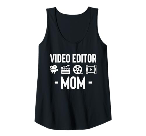 Damen Video Editor Mom Mothers Day Filmmaker Movie Editor Tank Top von Filmemacher Film Bearbeitung Designs