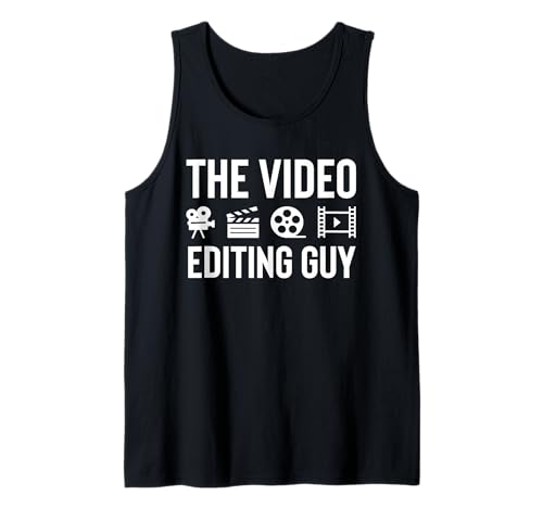 Herren The Video Editor Guy Filmmaker Movie Editor Tank Top von Filmemacher Film Bearbeitung Designs