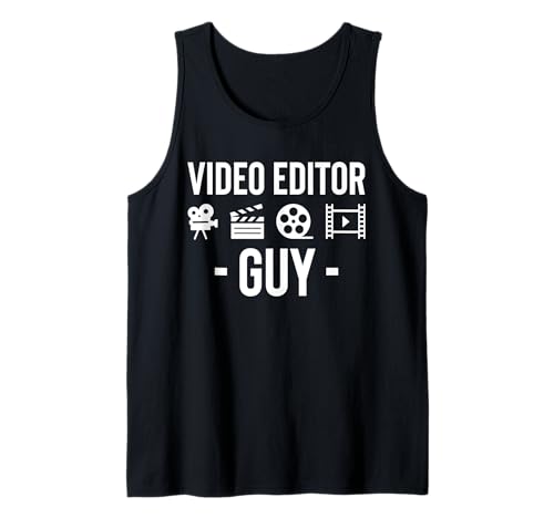 Herren Video Editor Guy Filmmaker Movie Editor Tank Top von Filmemacher Film Bearbeitung Designs