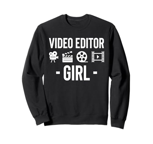 Video Editor Girl Filmmaker Movie Editor Sweatshirt von Filmemacher Film Bearbeitung Designs