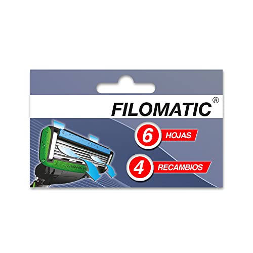 Filomatic Recambio con Cabezales para Maquinilla de Afeitar - 4 Unidades von Filomatic