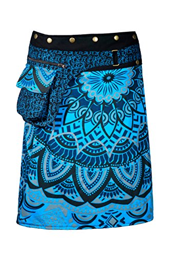 Bunter Wickelrock/Wenderock in herrlich fröhliche Sommer Farben - Hippie Chic - Knielang von Filosophie