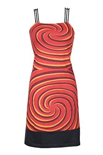 Filosophie Buntes Sommerkleid/Strandkleid mit psychedelischen Ethno Print – Casual Chic – 100% Baumwolle - Malin (L/XL) von Filosophie