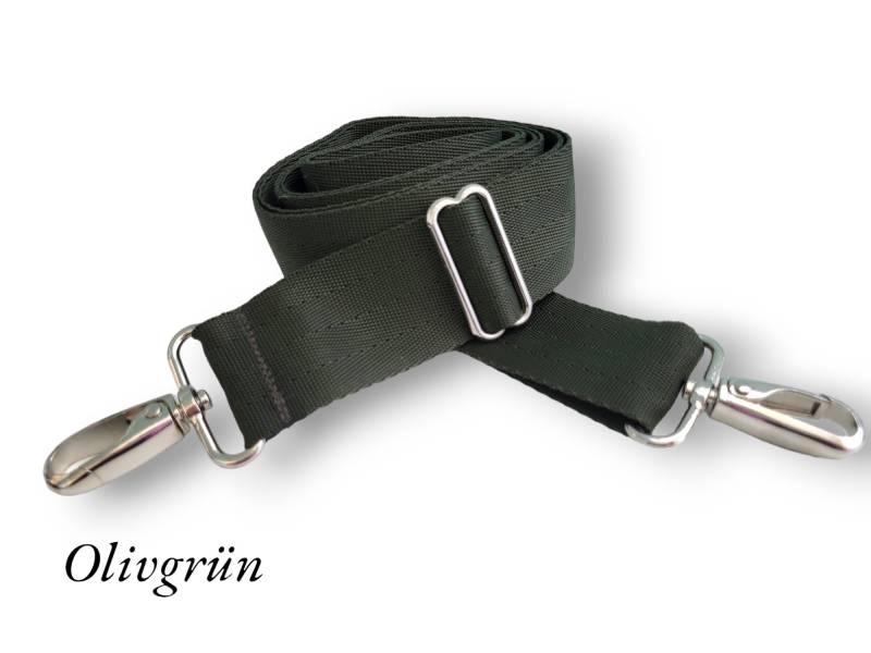 Taschengurt Olivgrün, 95 cm-175 cm Breiter Riemen, Extra Langer Tragegurt Auch Für Große Größen von FilosundIch