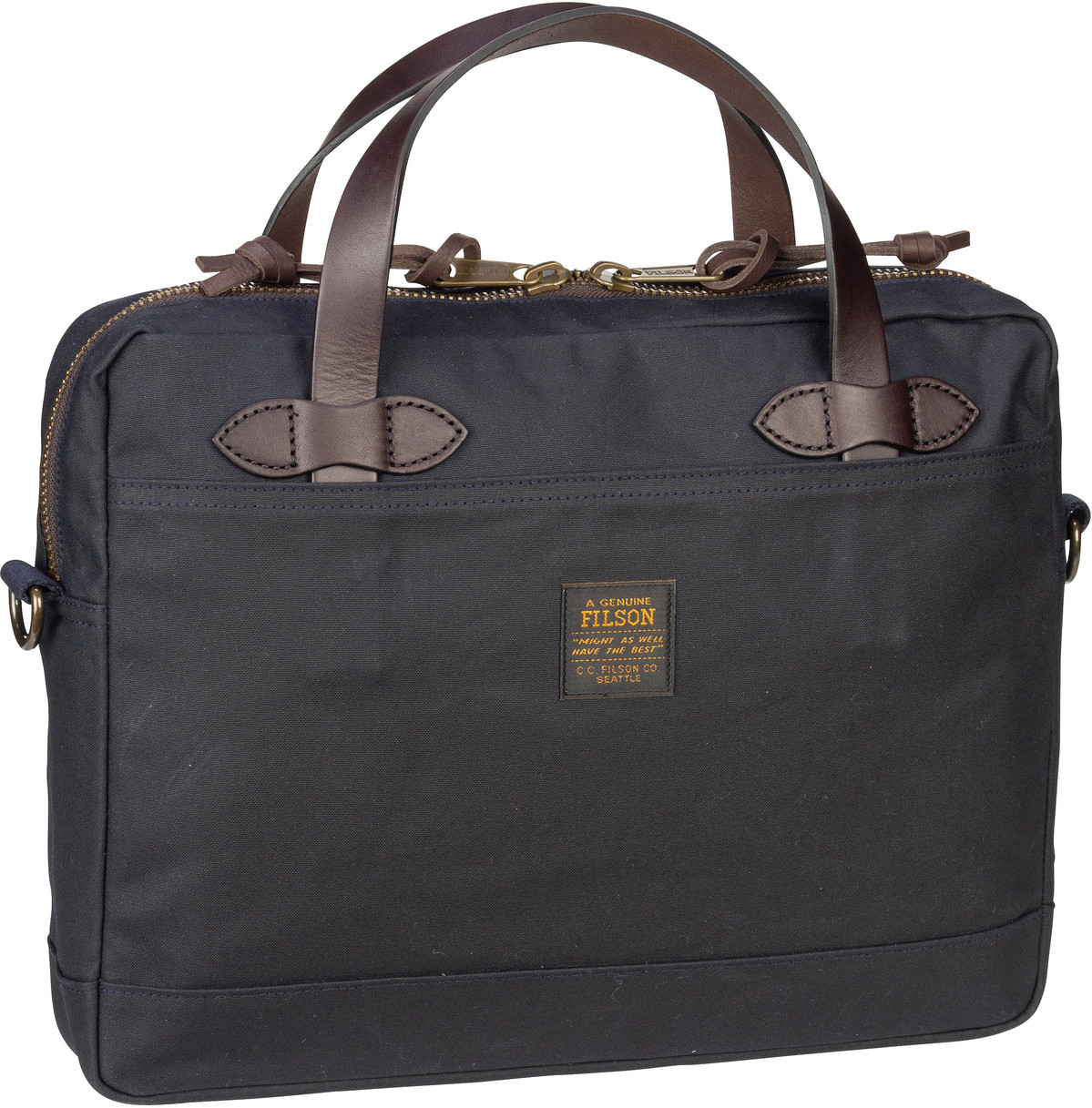 Filson Tin Cloth Compact Briefcase  in Navy (7.5 Liter), Aktentasche von Filson