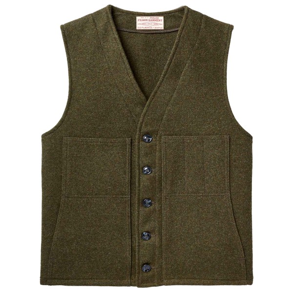 Filson - Mackinaw Wool Vest - Wollweste Gr S oliv von Filson