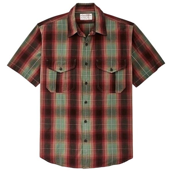 Filson - Washed S/S Feather Cloth Shirt - Hemd Gr L braun von Filson