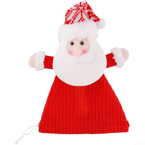 Filteilect Weihnachtliche gestrickte Süßigkeitentasche mit Weihnachtsmann- und Schneemann-Designs für Kinder, weicher Plüschstoff, Urlaubstasche für Süßigkeiten, Obst und kleine Geschenke (P1-10) Filteilect Weihnachtliche gestrickte Süßigkeitentasche mit Weihnachtsmann- und Schneemann-Designs für Kinder, weicher Plüschstoff, Urlaubstasche für Süßigkeiten, Obst und kleine Geschenke (P1-10) von Filteilect