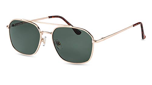 FILTRAL Pilotenbrille/Retro Flieger-Sonnenbrille für Herren aus Metall mit Doppelsteg F3088321 von FILTRAL
