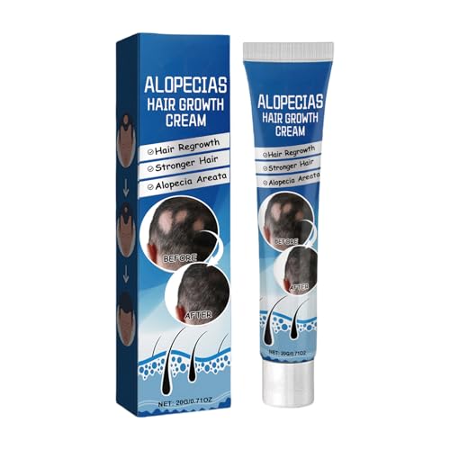 Alopecia Haarwachstumscreme, Reparaturcreme, Haarwachstum Mit Verdickter Wirkung, Leichte Und Nicht Fettige Textur, 20G, Für Männer Und Frauen von Filvczt